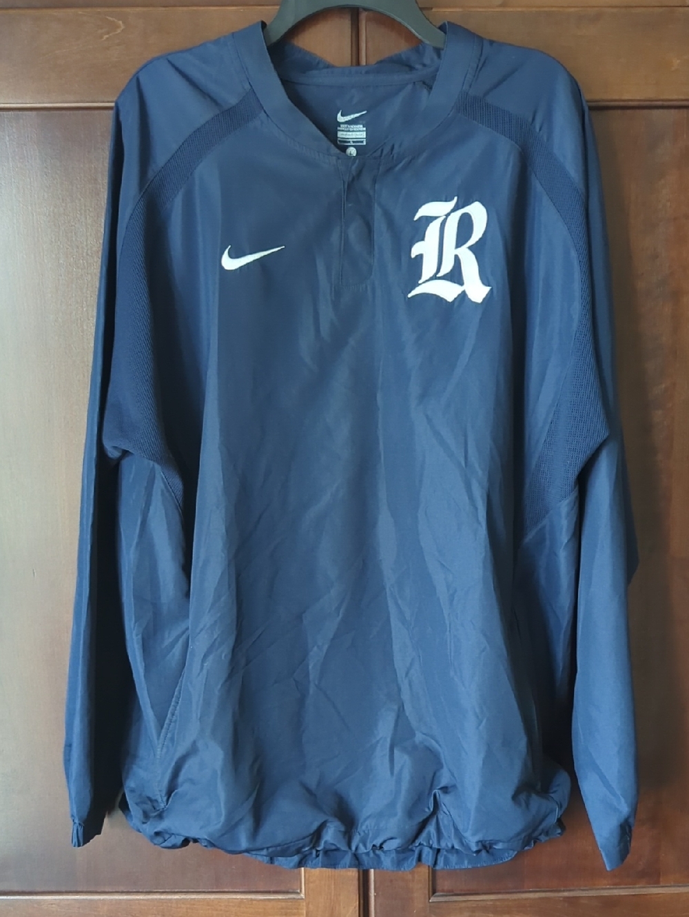 Nike Navy Pullover Windbreaker with White Logos